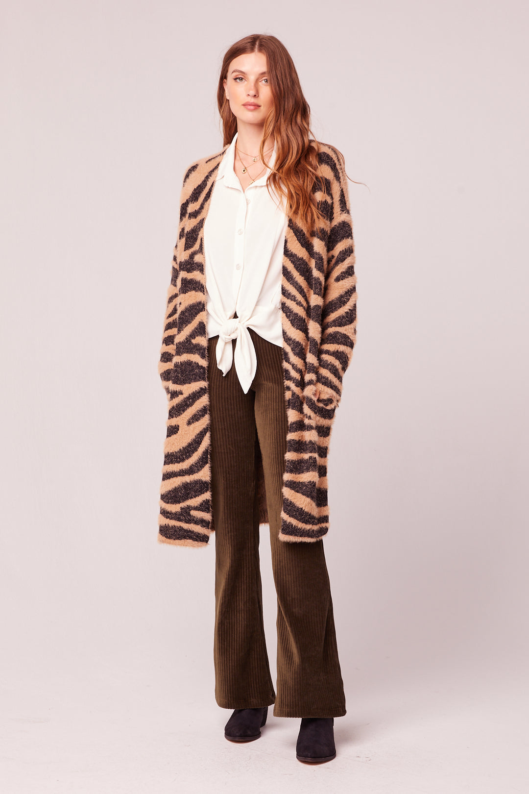 LES ANIMAL CARDIGAN TAN BLACK ANIMAL – A Labor of Love