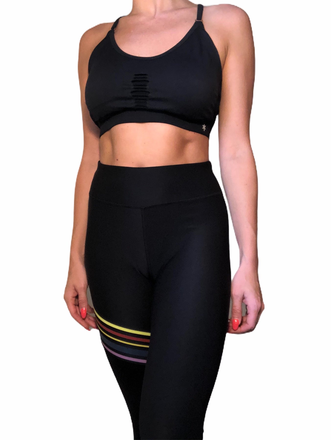 RONDO Women's Bra Yoga Mini Cami Seamless Bralette Microfibr Stretch Bra  Thin Strap Bralette
